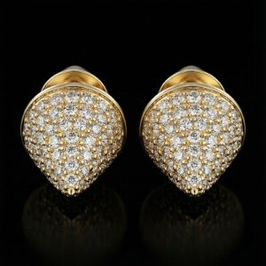 Iced Spike Stud Earrings