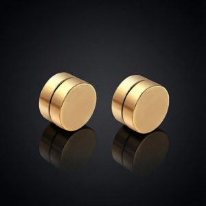 Round Magnetic No-pierced Stud Earrings