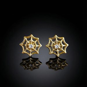 Spider Web Stud Earrings