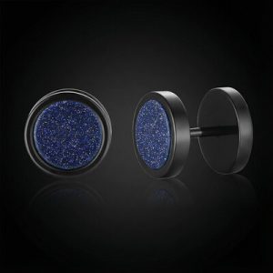 Natural Stone Dumbbell Stud Earrings