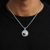 Yinyang Dancing Diamonds Pendent Necklace