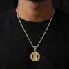 Iced Out Jesus Crown of Thorns Pendant