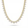 Iced 10mm Heart Cluster Tennis Chain Choker