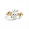 6.54CT Radiant Cut Moissanite Nature-Inspired Engagement Ring