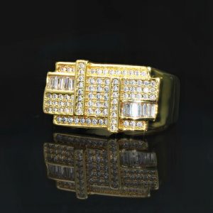 Iced Baguette Cut Ring for Men