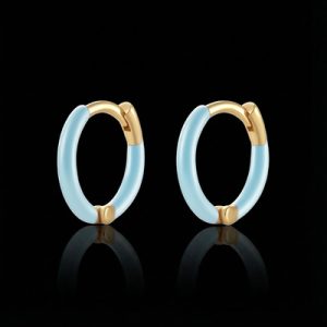 The Neon Enamel Huggies Earrings