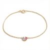 Custom Two-color Pear Cut Birthstone Bracelet