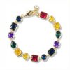 Multicolored and Mixed Shape Diamond Bracelet