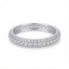 Eternity Micro Pave Ring in White Gold