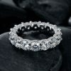 3.8 Ct Round Cut Micro Pave Band
