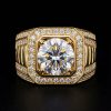 Iced Out 5.0 CT Round Cut Men's Ring