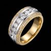 Paved Round Cut Eternity Band