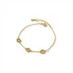 S925 Silver Light Luxury Flower Bracelet