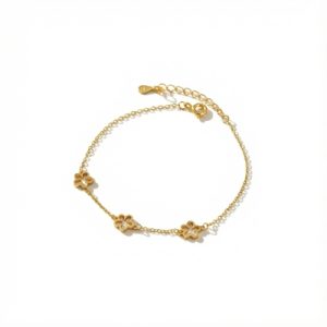 S925 Silver Light Luxury Flower Bracelet