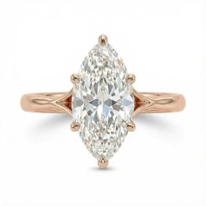 4CT Six Prongs Marquise Cut Engagement Ring