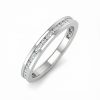 Round Cut  VVS Moissanite Channle Set Wedding Band
