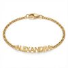 Custom Name Bracelet With Curb Chain