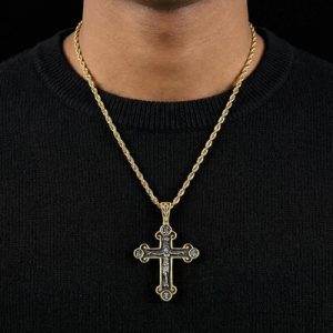 Stainless Steel Crucifix Cross Pendant