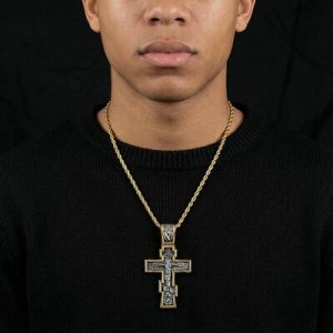 Stainless Steel Jesus Cross Pendant