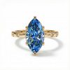 4.87CT Sapphire Marquise Cut Engagement Ring