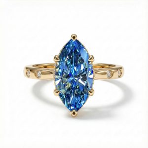 4.87CT Sapphire Marquise Cut Engagement Ring