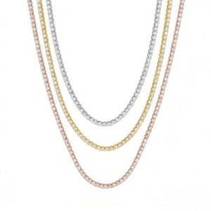2mm Moissanite S925 Sterling Silver Tennis Chain