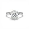 5.5Ct Oval Cut Engagement Ring