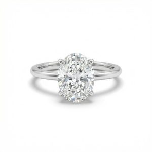 5.5Ct Oval Cut Engagement Ring