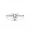 0.5Ct-5Ct Heart Cut Solitaire Engagement Ring