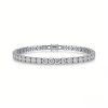 2mm/3mm Moissanite S925 Sterling Silver Tennis Bracelet