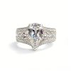 Pear Cut Paved Engagement Ring