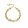6mm Four-leaf Clover Bracelet in Gold